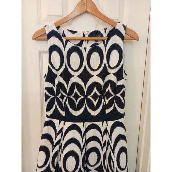 Nwot Women's The Limited Aline Pleated Drop Waist Dress With Pockets Size 8 - Picture 2 of 11